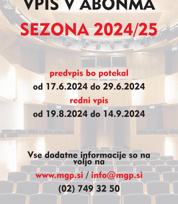 VPIS ABONMAJEV ZA SEZONO 2024/2025